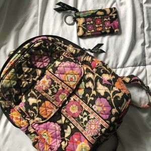 Vera Bradley mini backpack & wallet